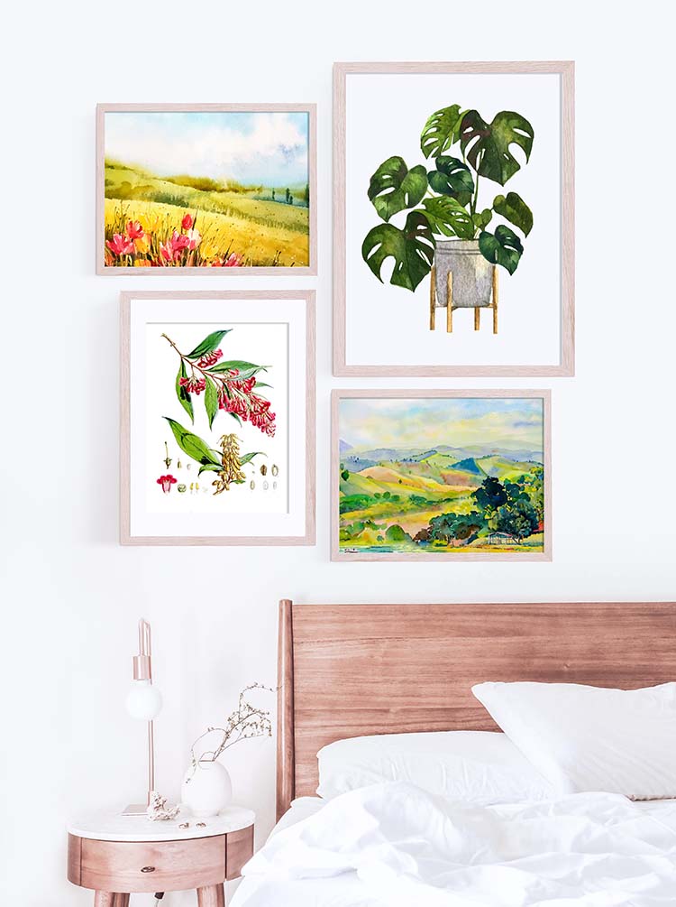 Buddleja Colvilei - Walter Hood Himalayan Plants Botanical Poster