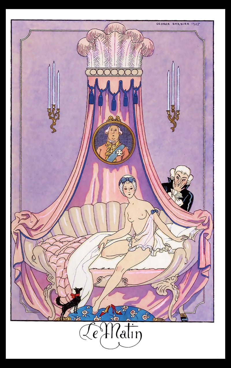 Le Matin - Times of day - 1925 George Barbier Poster