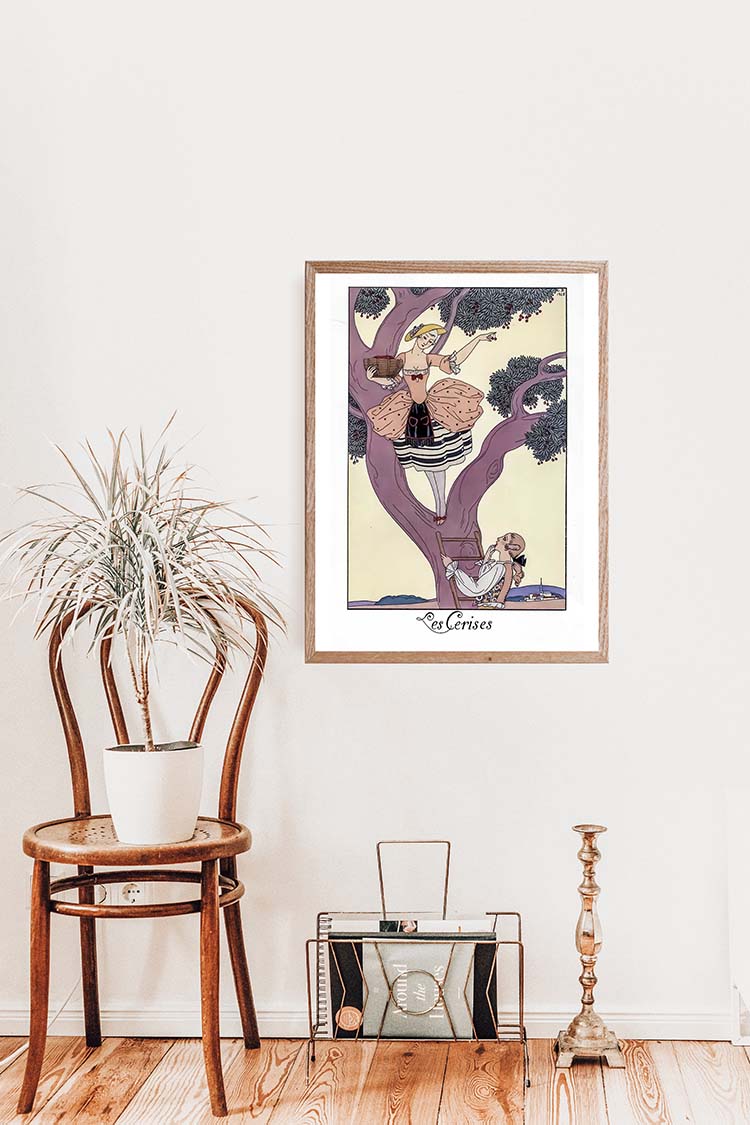 Les Cerises - 1925 George Barbier Art Deco Fashion Poster